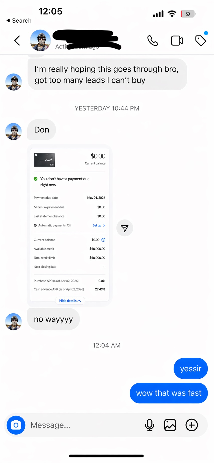 Brett - $50K approval
